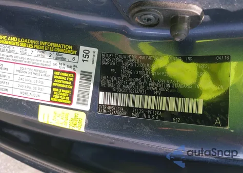 2016 Toyota Sienna Xle 7 Passenger z USA, uszkodzony, nr VIN 5TDDK3DC1GS137831